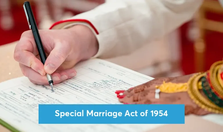 THE SPECIAL MARRIAGE ACT, 1954